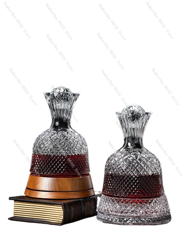 Decanter Aerator Set - Luxury Rotating Wine Decanter for Home,Efficient