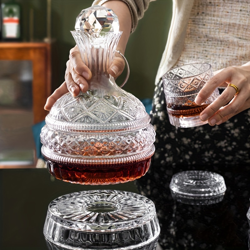 Decanter Aerator Set - Crystal Wine Decanter Elegant Handcrafted Glass