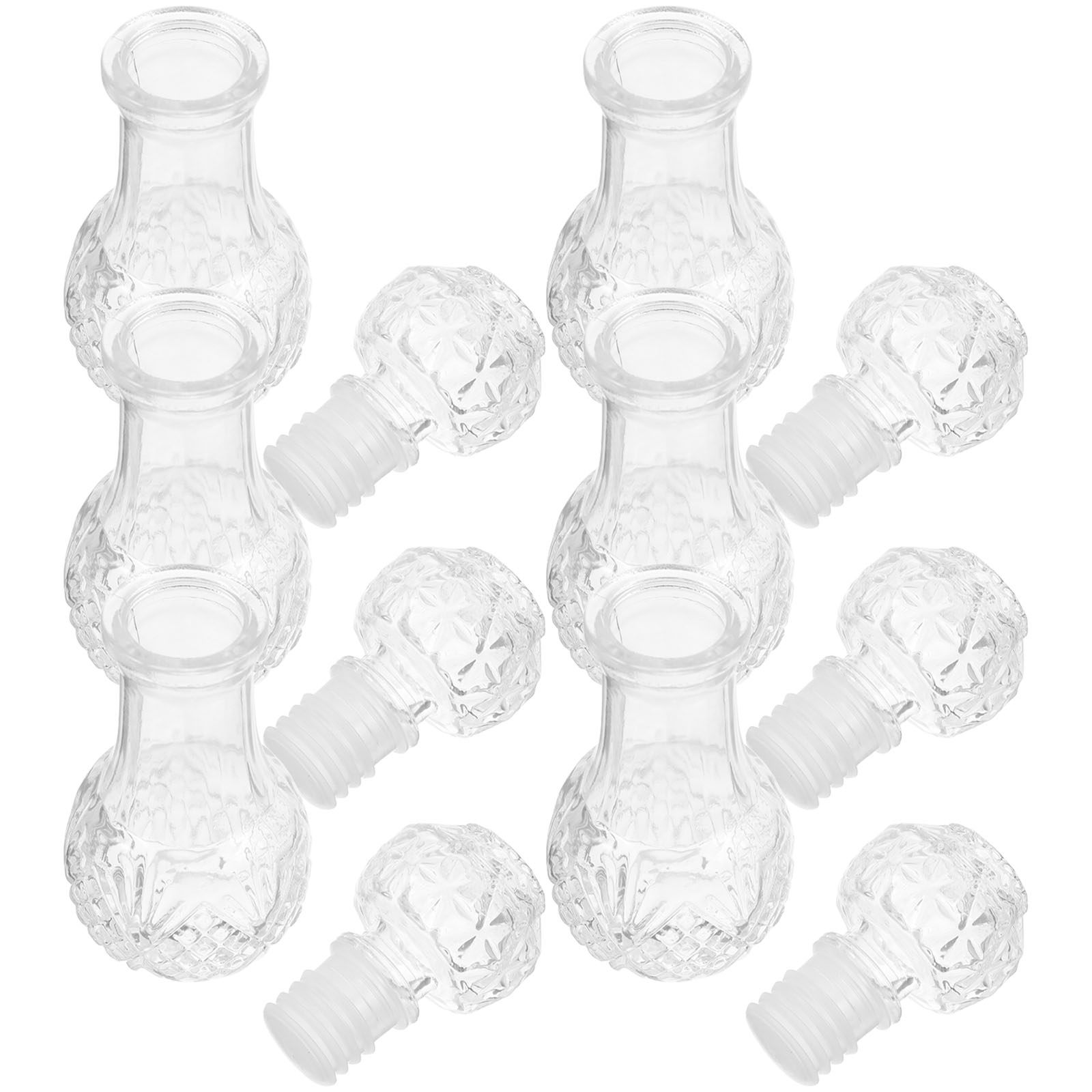 Decanter Aerator Set - 6Pcs Glass Wine Decanter Bottles 50Ml