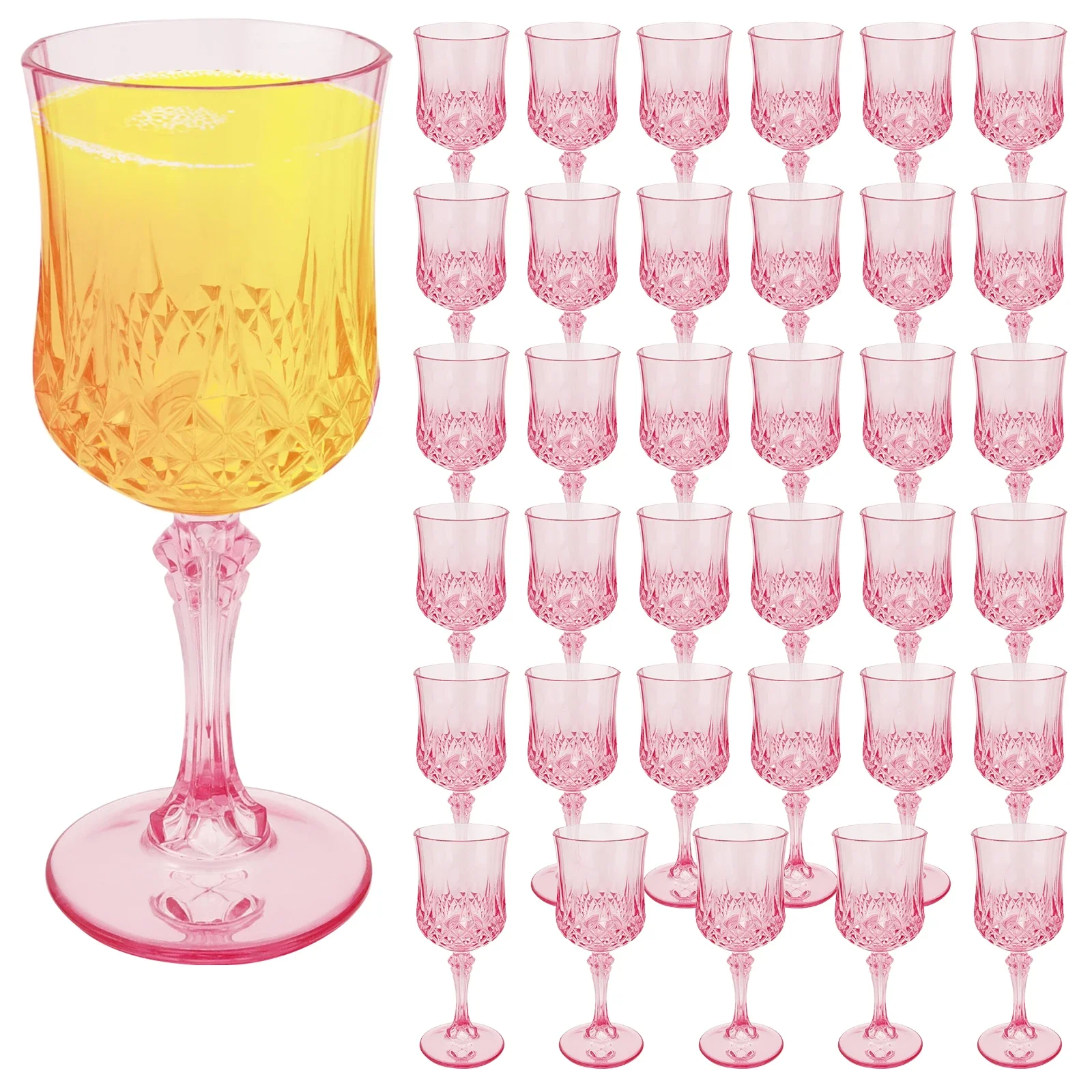 36Pcs Plastic Wine Glasses 3.0 - Champagne Flute Pair recension och pris