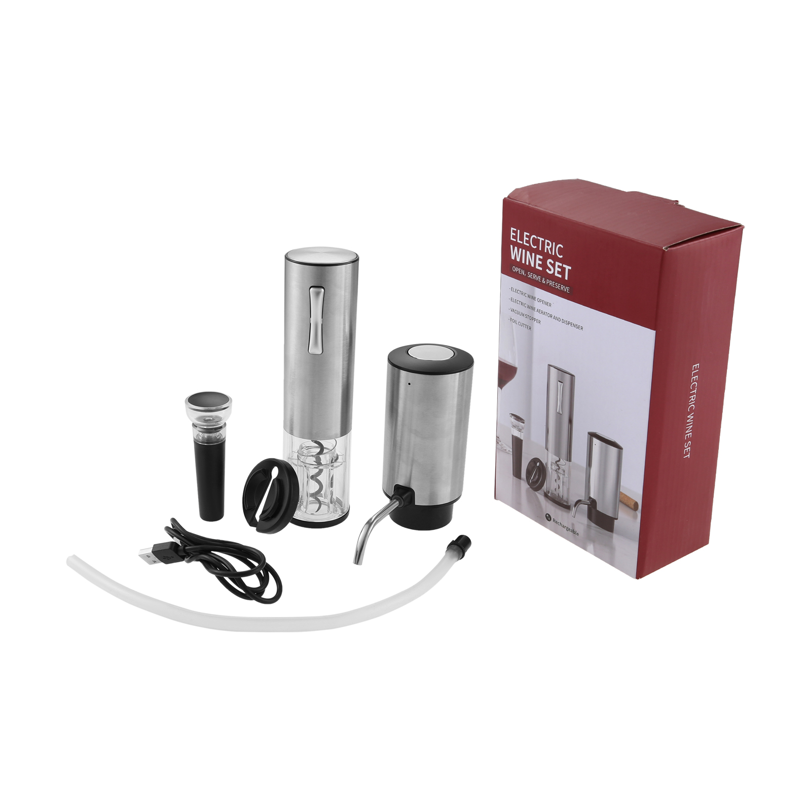4-in-1 Electric Wine Opener Ae - Decanter Aerator Set recension och pris