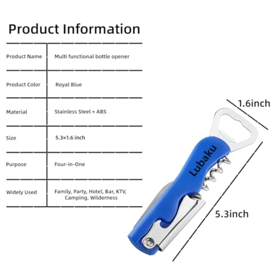 Portable Manual Bottle Opener  - Wine Beer And More recension och pris