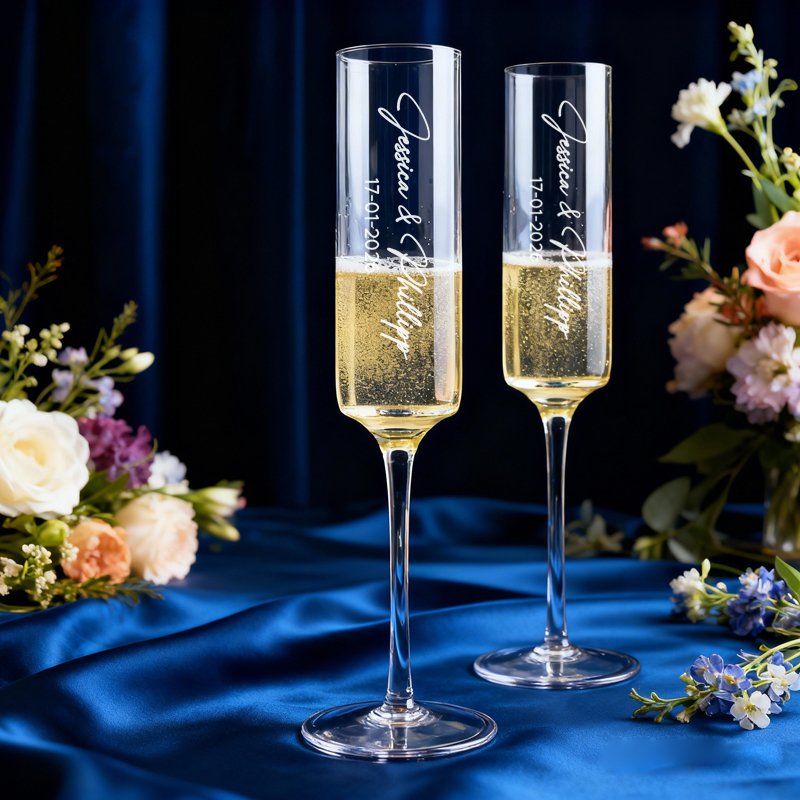 2PCS Personalized Champagne Gl - Champagne Flute Pair recension och pris