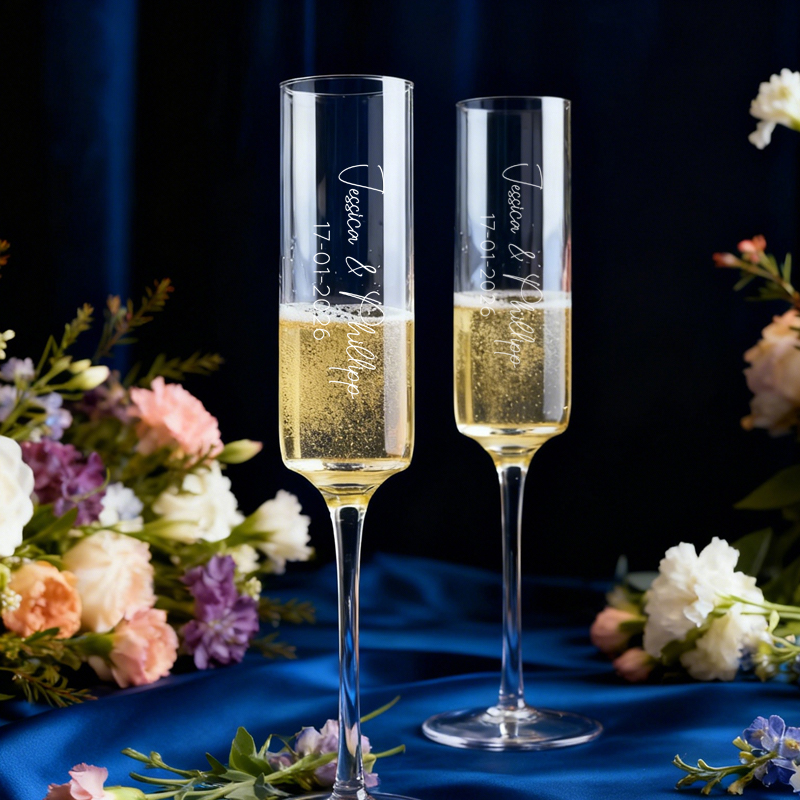 2PCS Personalized Champagne Gl - Champagne Flute Pair recension och pris