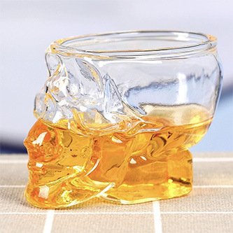 Creative Glass Skull Beer Mug  - Wine To Beer To Liquor recension och pris