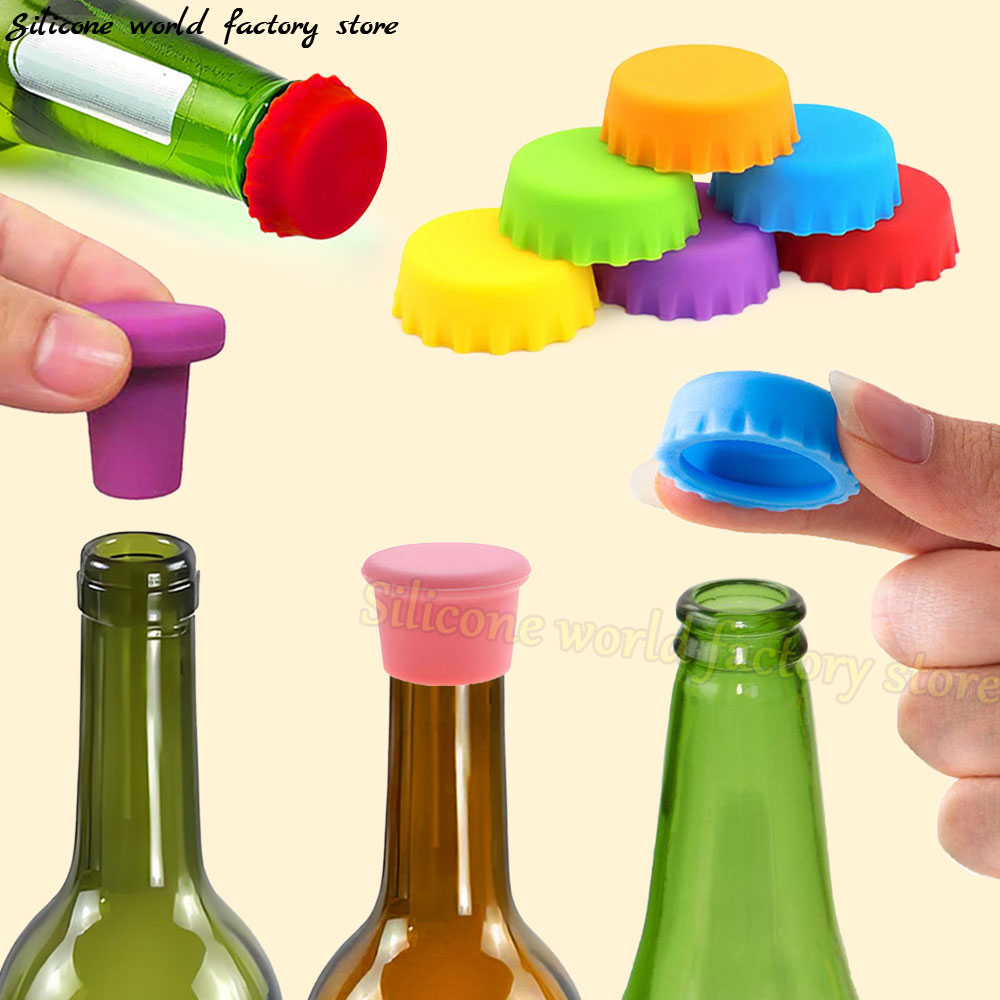 SW 12/6/3PCS Silicone Fresh-ke - Wine Beer Red recension och pris