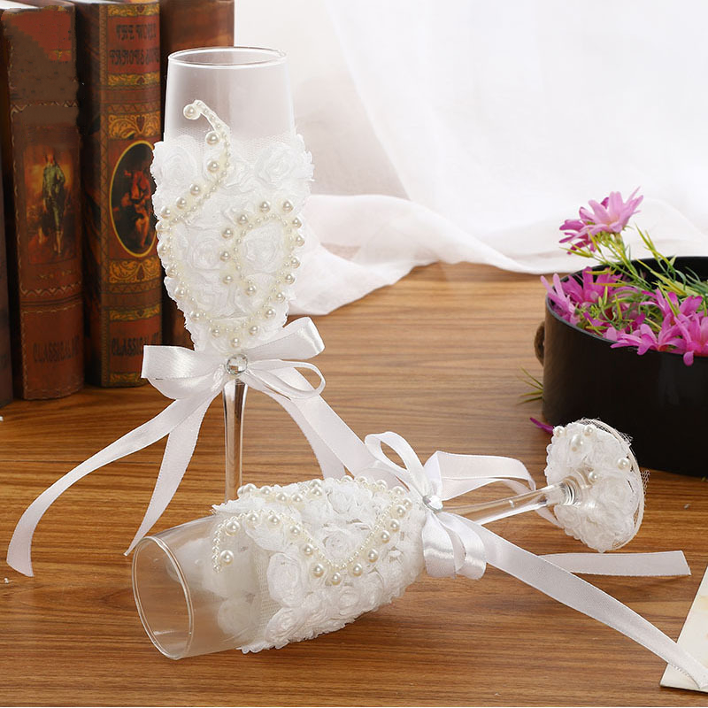 1 Pair Wedding Champagne Glass - Champagne Flute Pair recension och pris