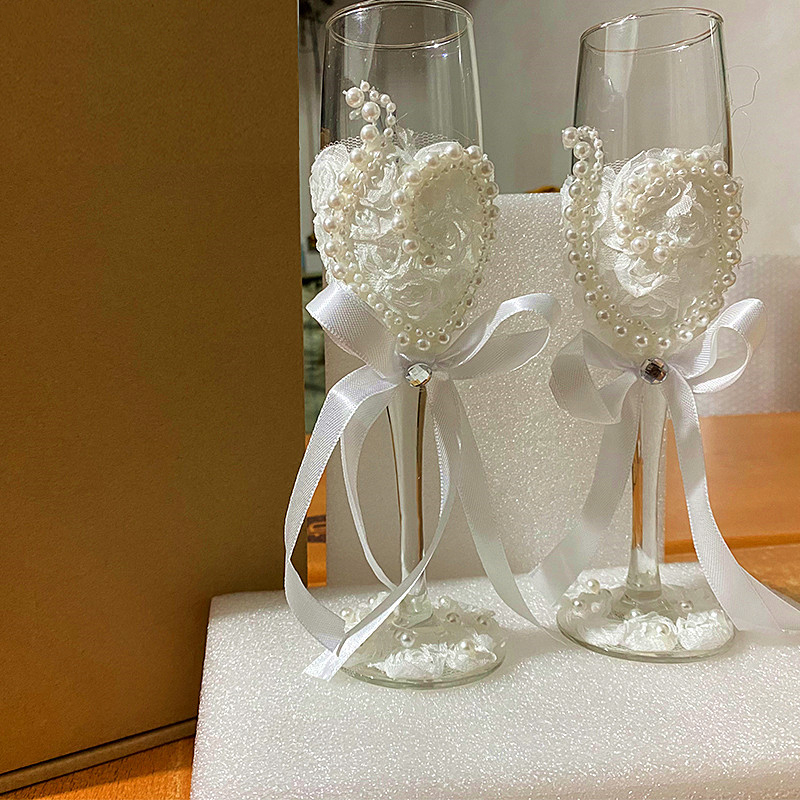 1 Pair Wedding Champagne Glass - Champagne Flute Pair recension och pris