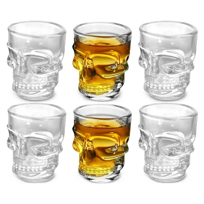 1/2Pcs Skull Head Shot Glass C - Wine To Beer To Liquor recension och pris