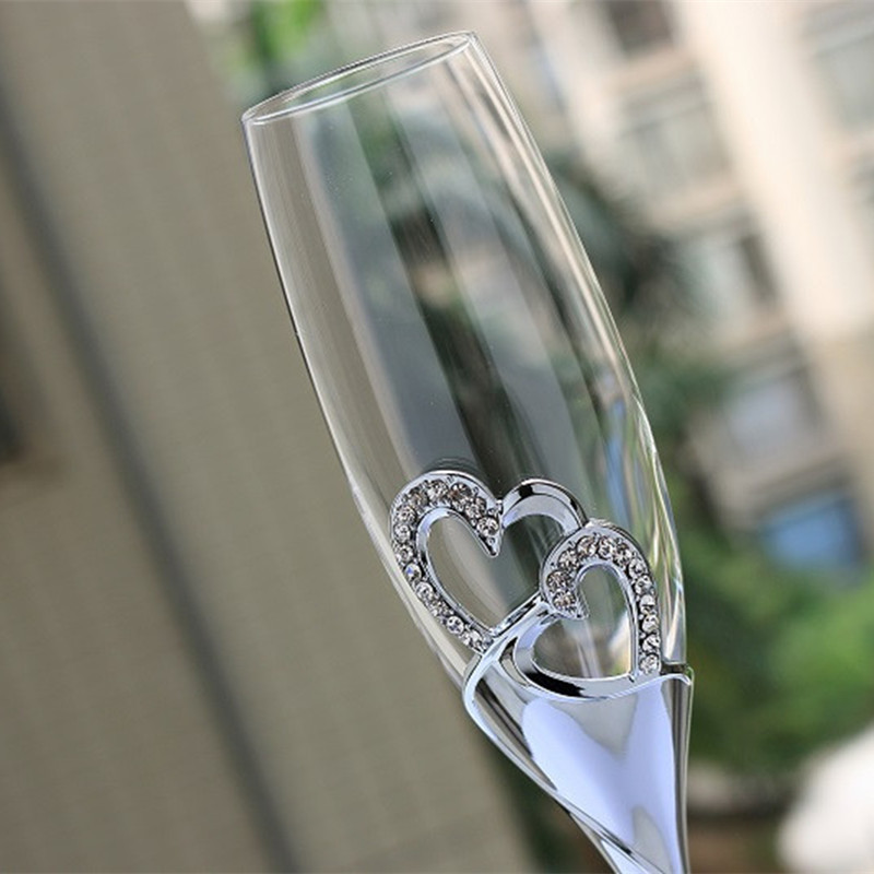 200ml Red Wine Glasses Crystal - Champagne Flute Pair recension och pris