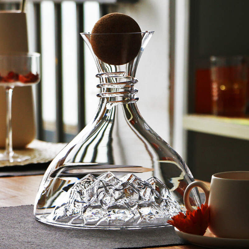 Crystal Iceberg Shape Rapid Ae - Decanter Aerator Set recension och pris