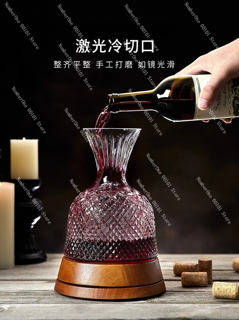 Luxury Rotating Wine Decanter  - Decanter Aerator Set recension och pris