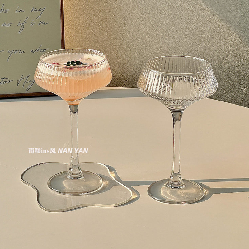 200ml Transparent Stripe Glass - Champagne Flute Pair recension och pris
