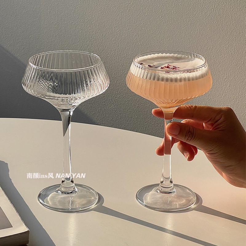 200ml Transparent Stripe Glass - Champagne Flute Pair recension och pris