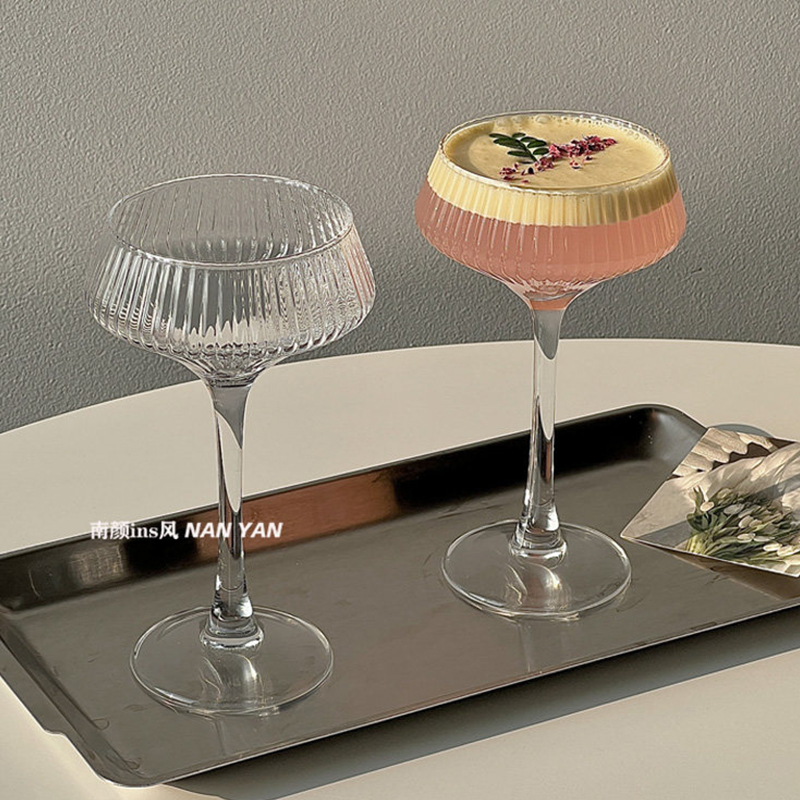 200ml Transparent Stripe Glass - Champagne Flute Pair recension och pris