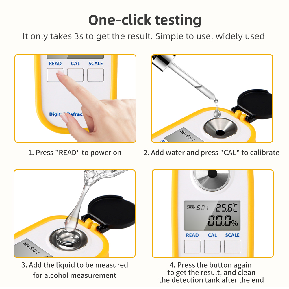 Digital Alcohol Refractometer  - Wine To Beer To Liquor recension och pris