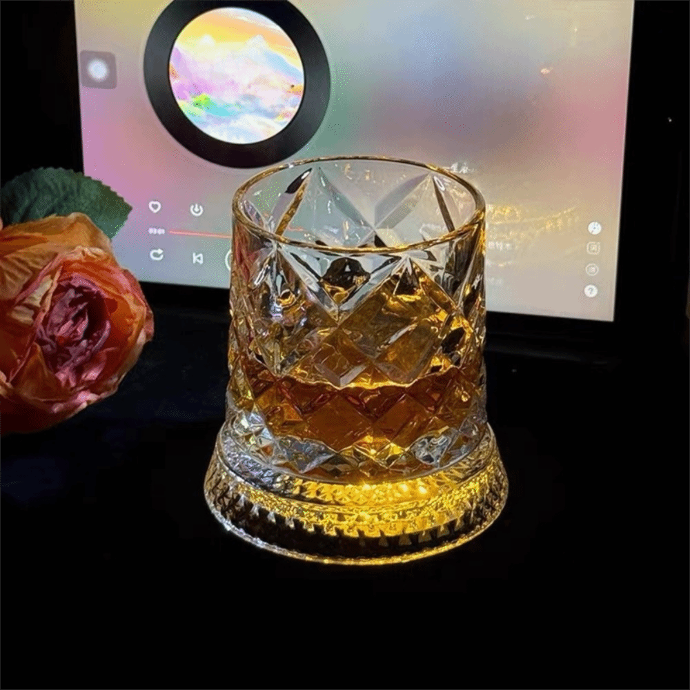 Unique 360 Degree Rotating Gla - Wine To Beer To Liquor recension och pris
