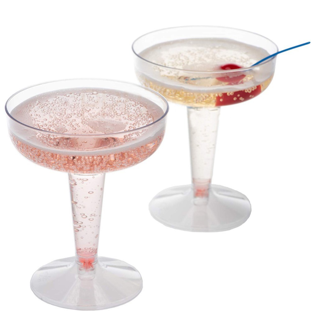 10pcs Clear Plastic Champagne  - Champagne Flute Pair recension och pris