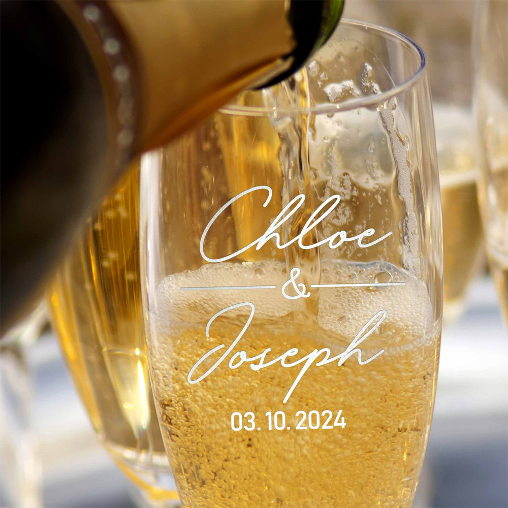 Champagne Flutes Personalized, - Champagne Flute Pair recension och pris