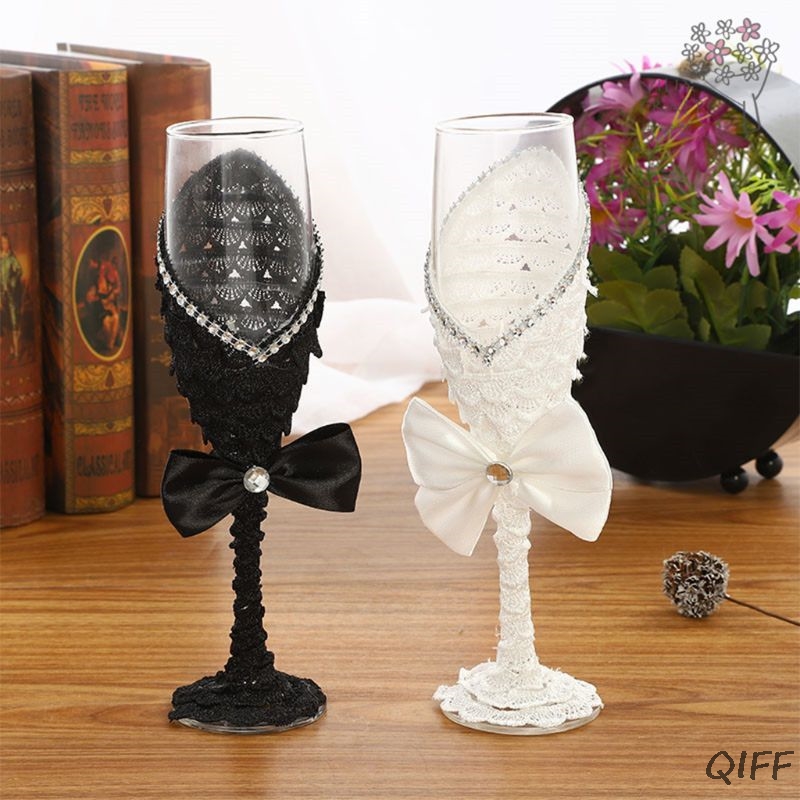 1Pair Handmade Wedding Dress C - Champagne Flute Pair recension och pris
