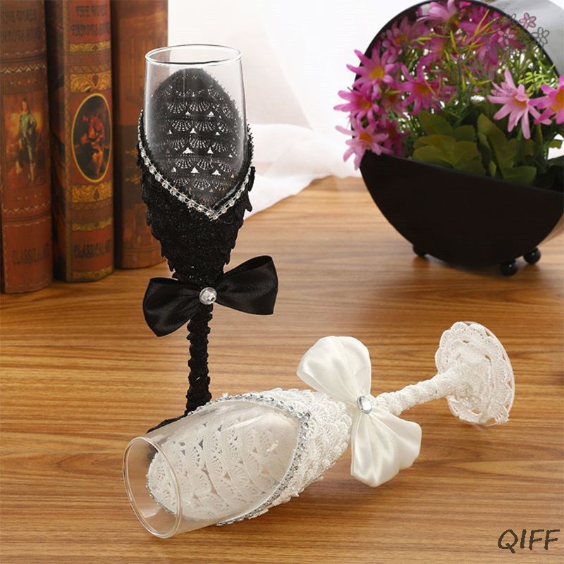 1Pair Handmade Wedding Dress C - Champagne Flute Pair recension och pris