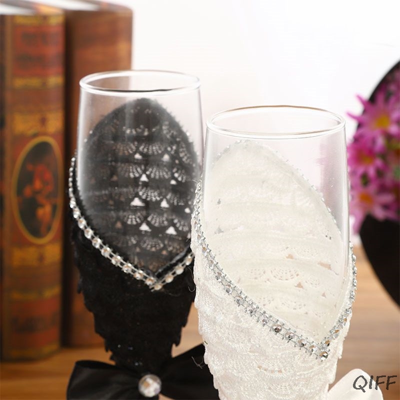 1Pair Handmade Wedding Dress C - Champagne Flute Pair recension och pris