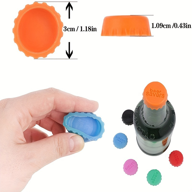 6pcs Set Reusable Silicone Bot - Wine Beer And More recension och pris