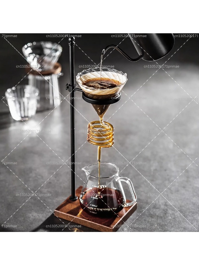 Elegant Spiral Glass Pour Over - Decanter Aerator Set recension och pris