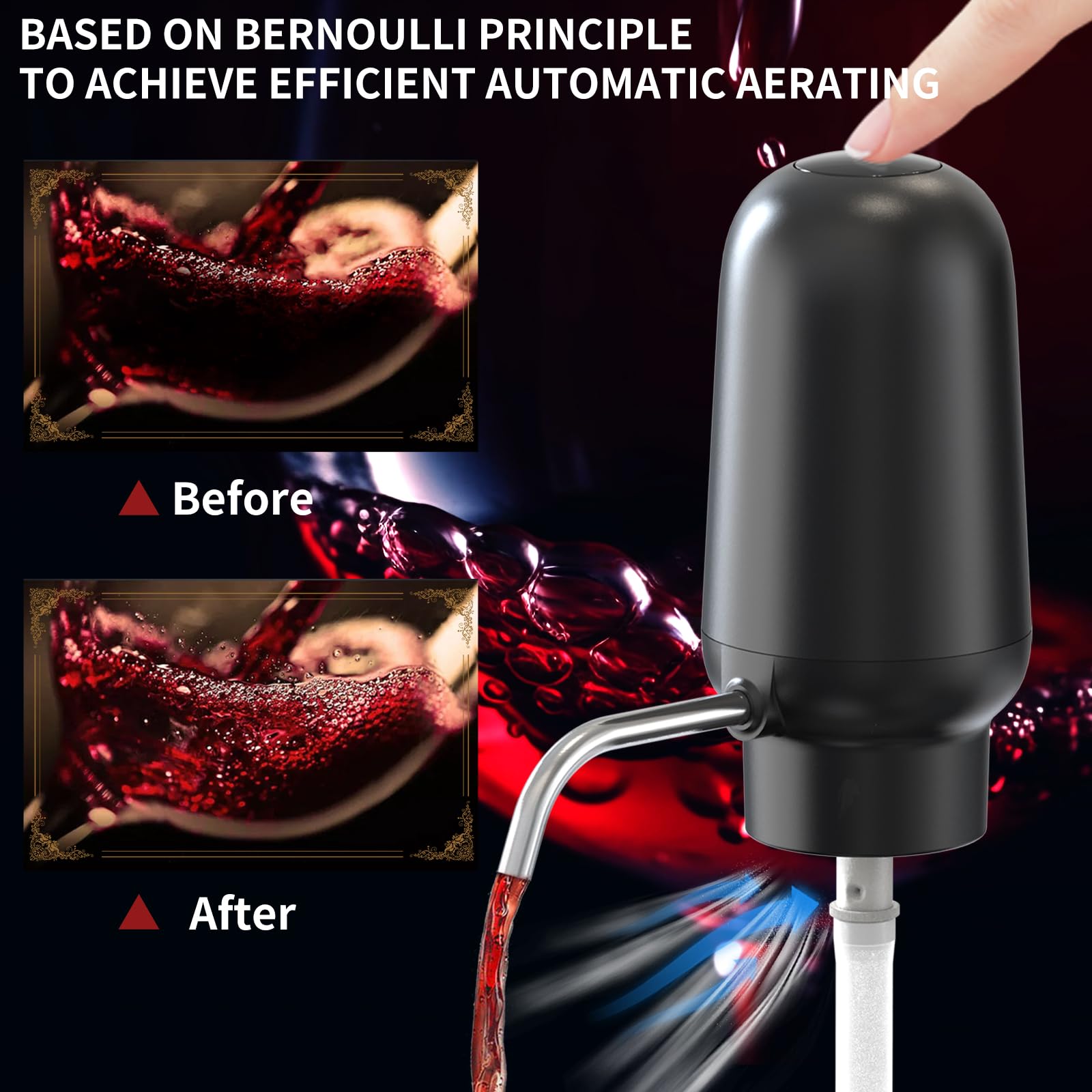 Intelligent Electric Wine Aera - Decanter Aerator Set recension och pris