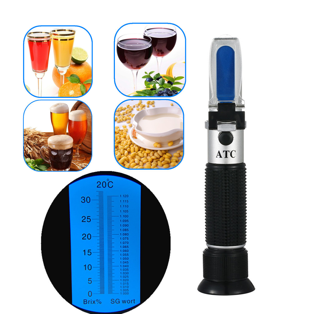 Refractometer 0-32% Brix Beer  - Wine To Beer To Liquor recension och pris