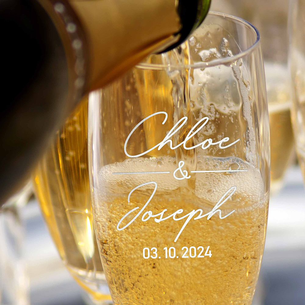Personalizedd Set of 2 Champag - Champagne Flute Pair recension och pris