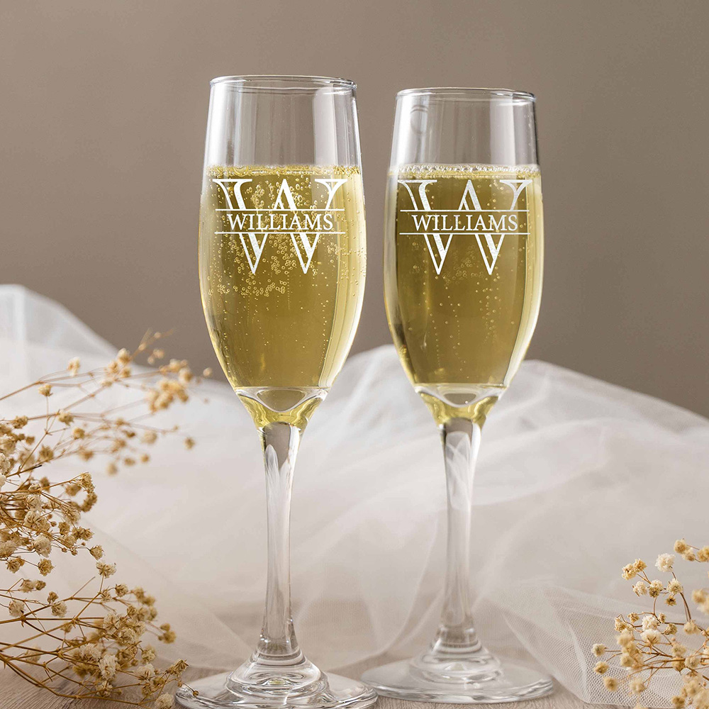 Personalizedd Set of 2 Champag - Champagne Flute Pair recension och pris