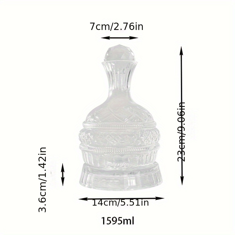Crystal Wine Decanter Elegant  - Decanter Aerator Set recension och pris