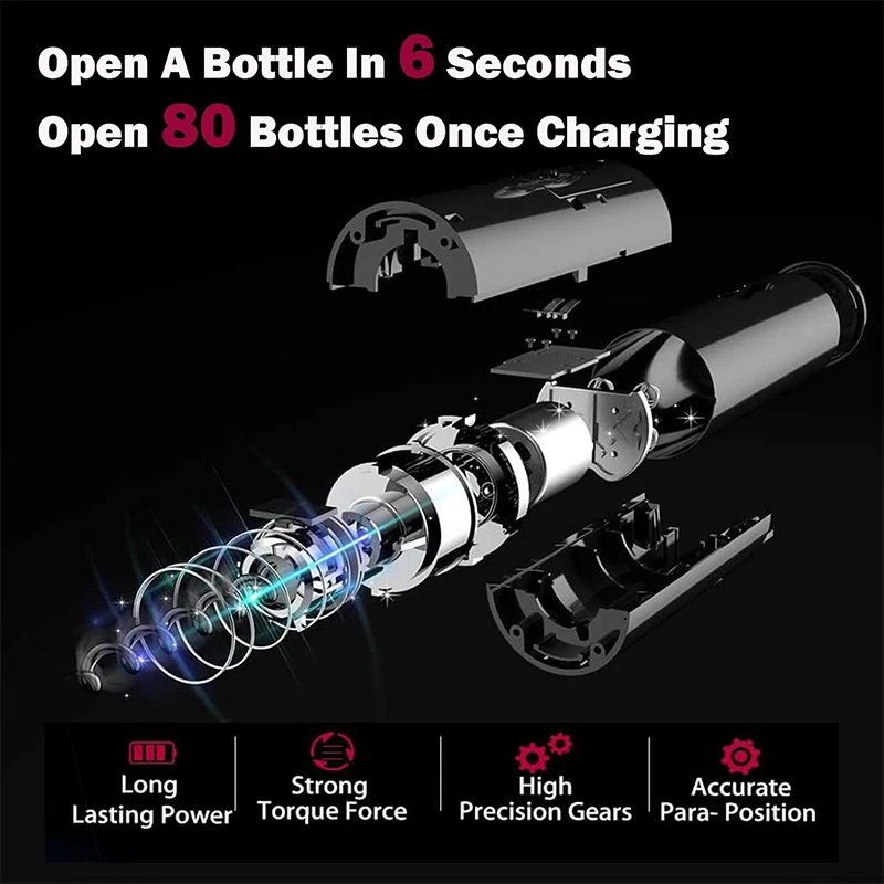 USB Rechargeable 4-in-1 Electr - Decanter Aerator Set recension och pris