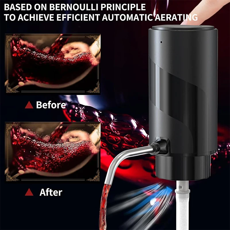 USB Rechargeable 4-in-1 Electr - Decanter Aerator Set recension och pris
