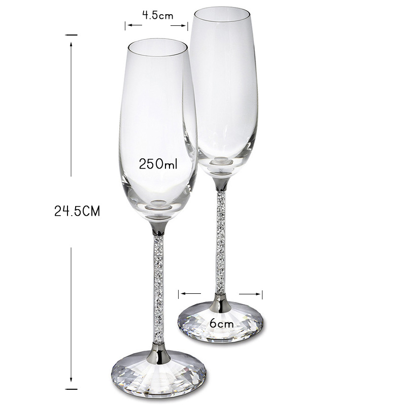 Creative Wedding Wine Glass cu - Champagne Flute Pair recension och pris